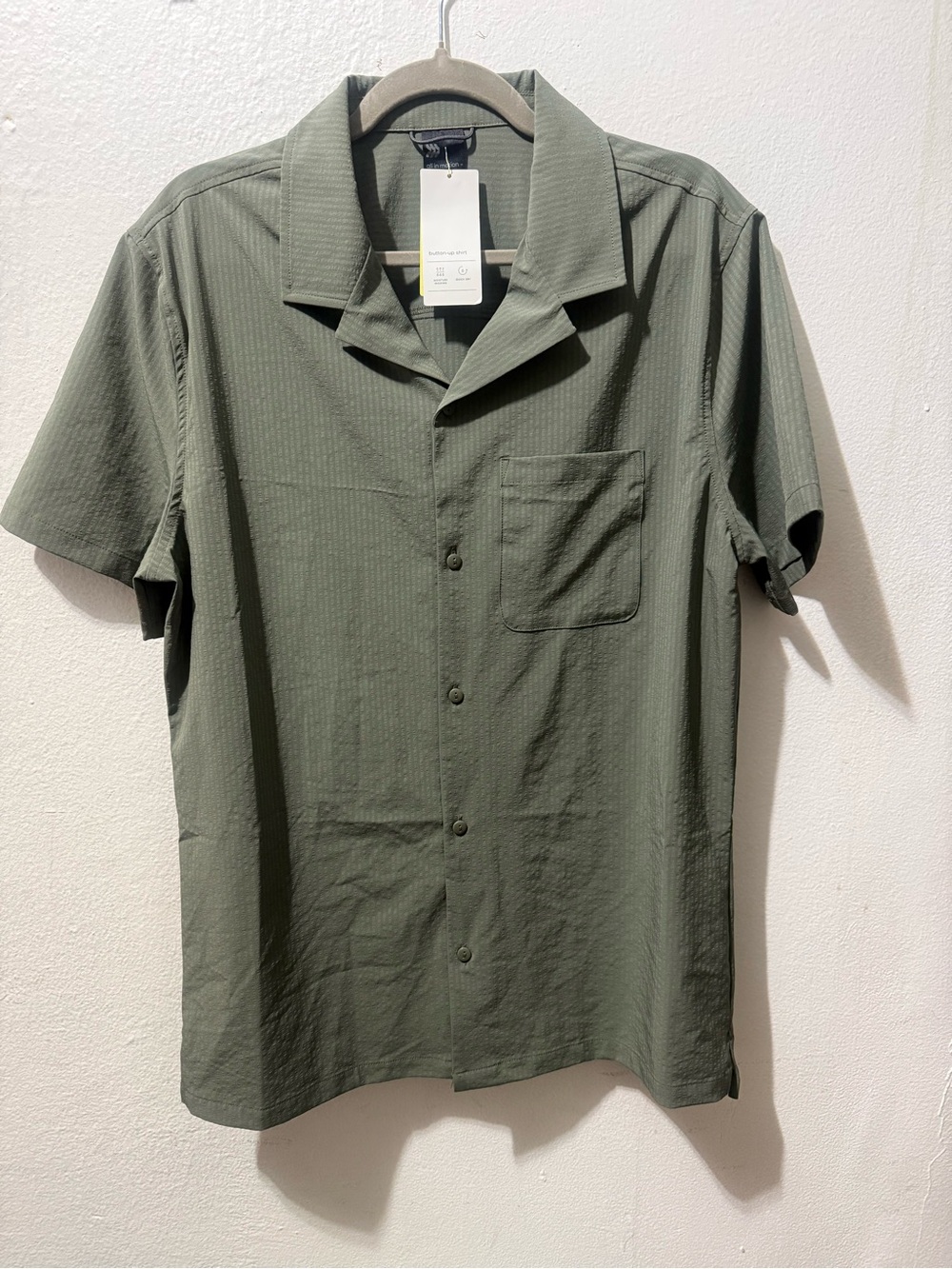 all in motion Green Short-Sleeve Button-Down Shirt